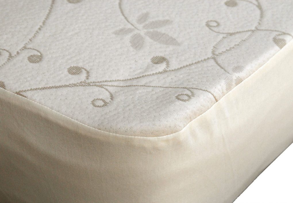 sleeptek organic cotton knit mattress pad