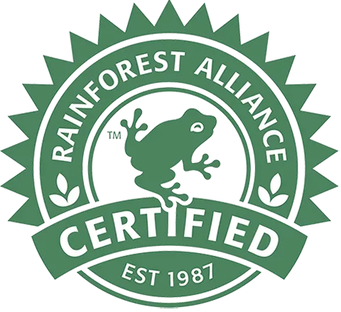 Rainforest Alliance certification badge