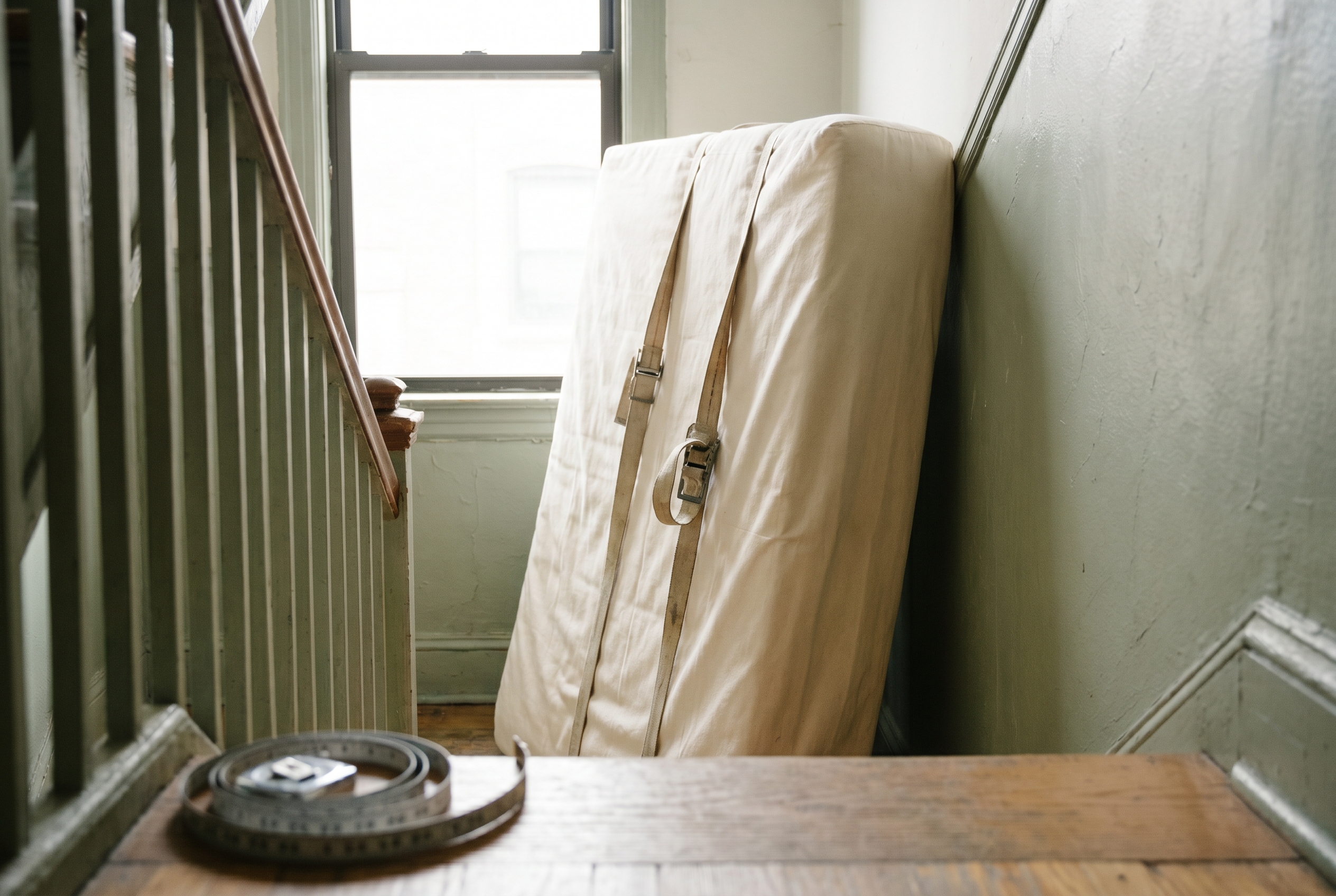 How to get a king mattress up the stairs without breaking yourself — featured image
