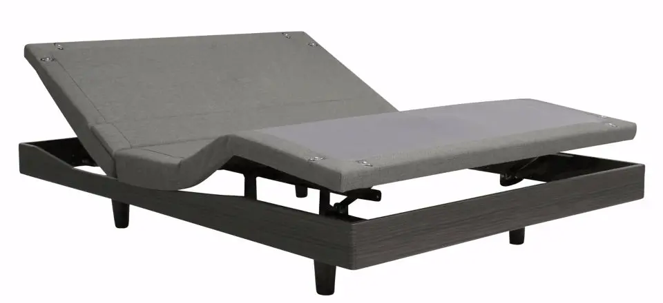 Adjustable bed base compatible with organic latex mattresses