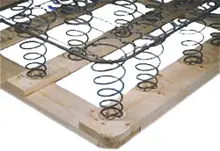 Box spring diagram, traditional mattress support explained