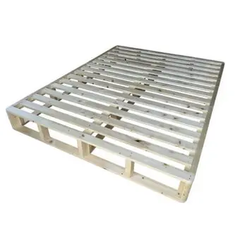 Twin bed with wood foundation slats providing proper support for an organic kids mattress