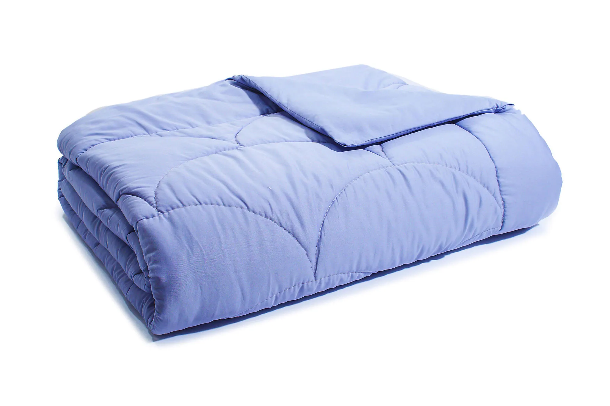 Organic merino wool comforter in lavender