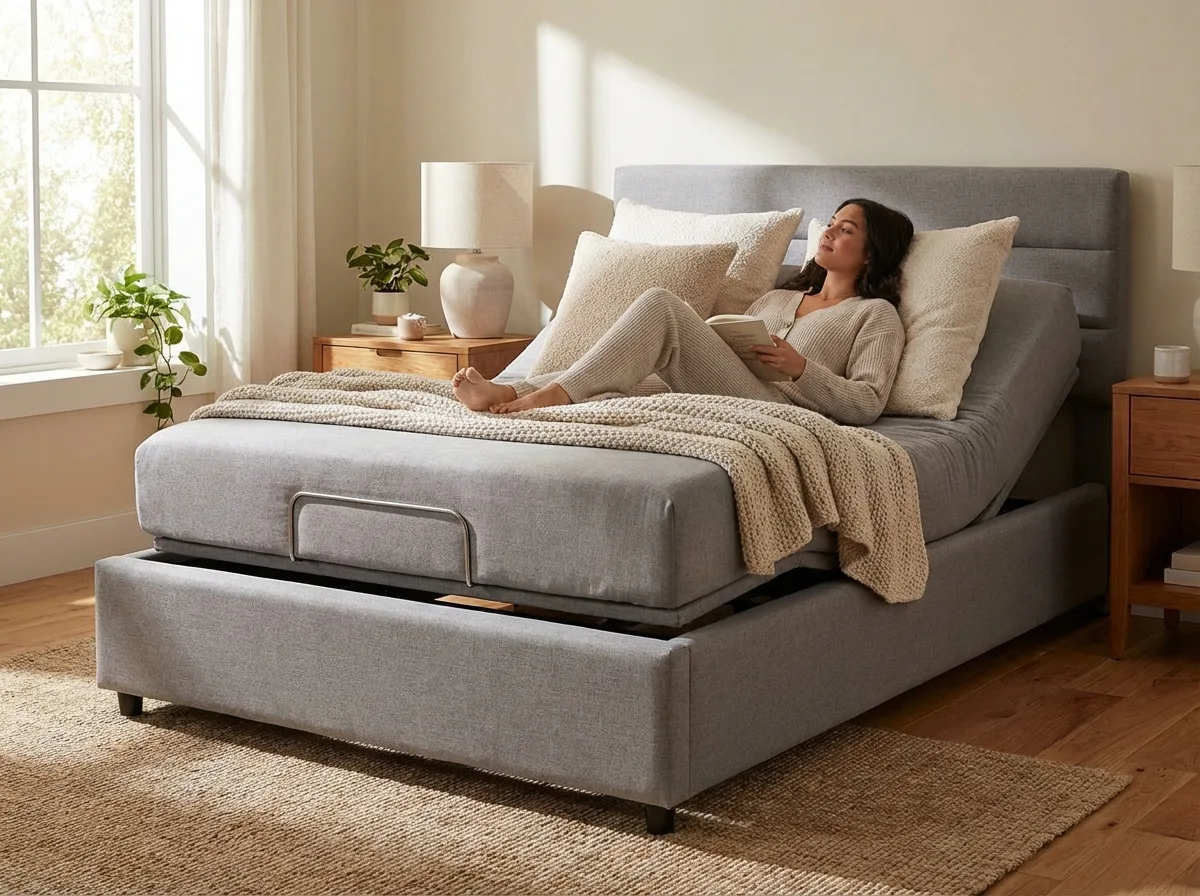 Adjustable bed base