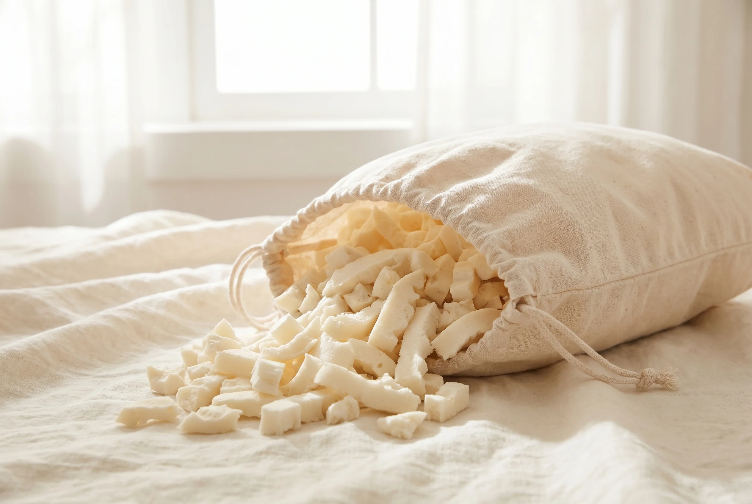 100% natural latex shred 5lb bag for refilling pillows