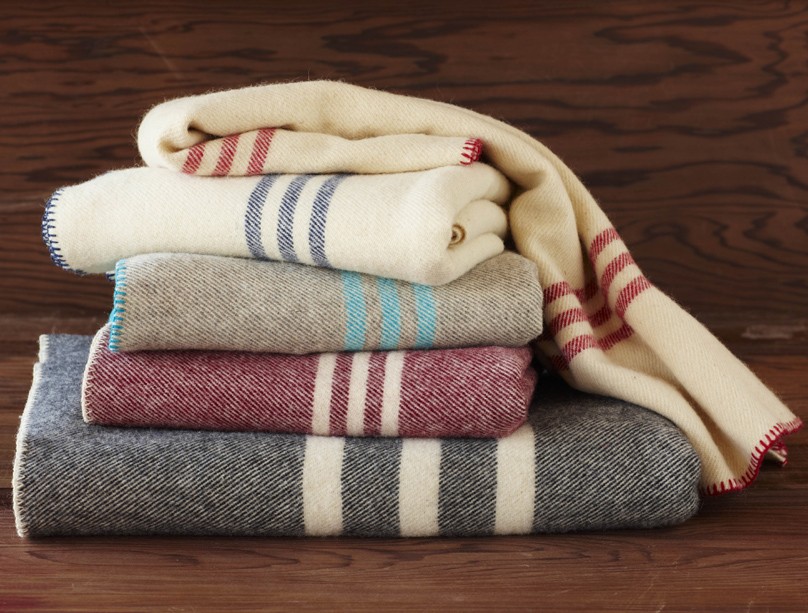 Striped Wool Blanket | 100% Natural + Free Shipping - Sleeping Organic