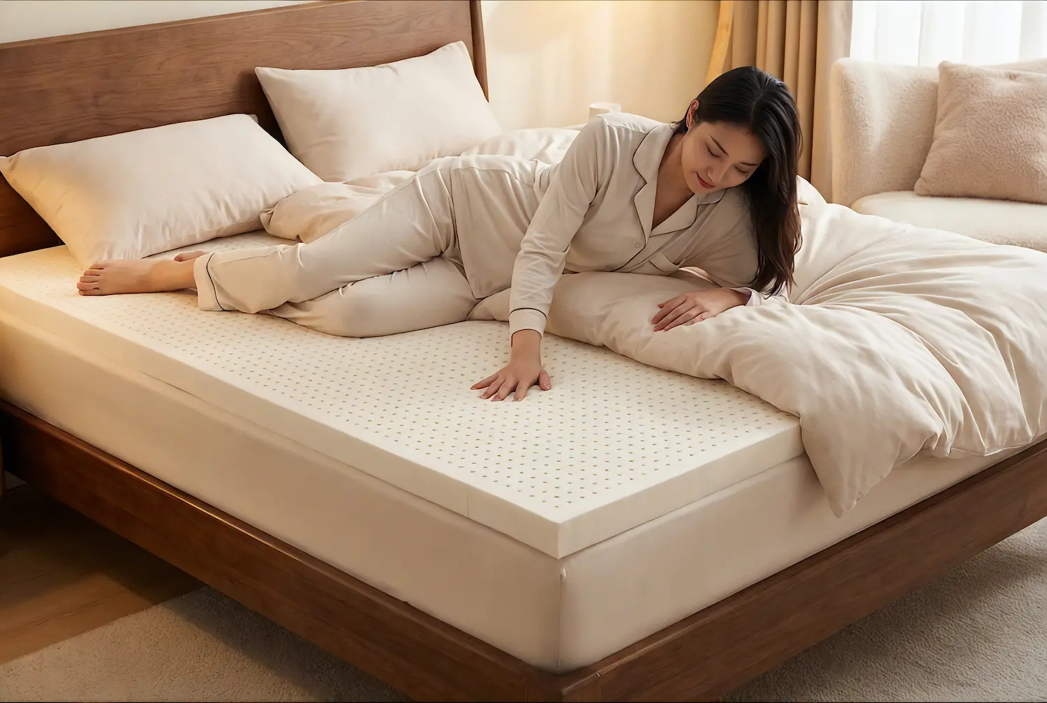 100% natural latex mattress topper, Talalay or Dunlop options