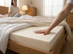 Natural latex mattress topper by Sleeping Organic