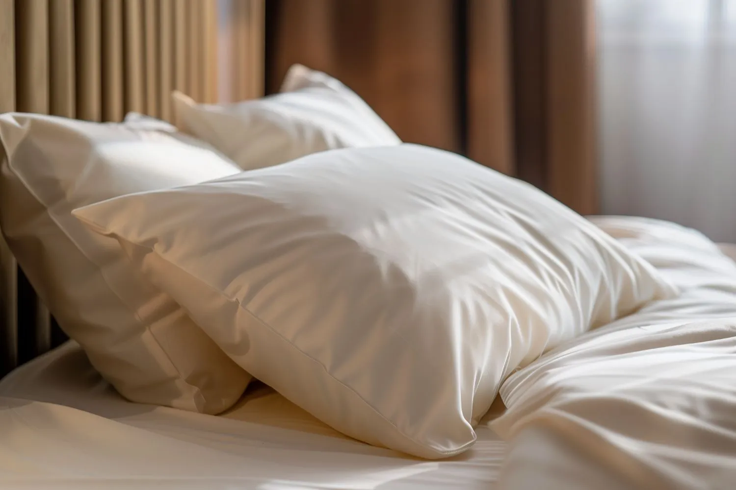 Organic cotton pillow encasement pair