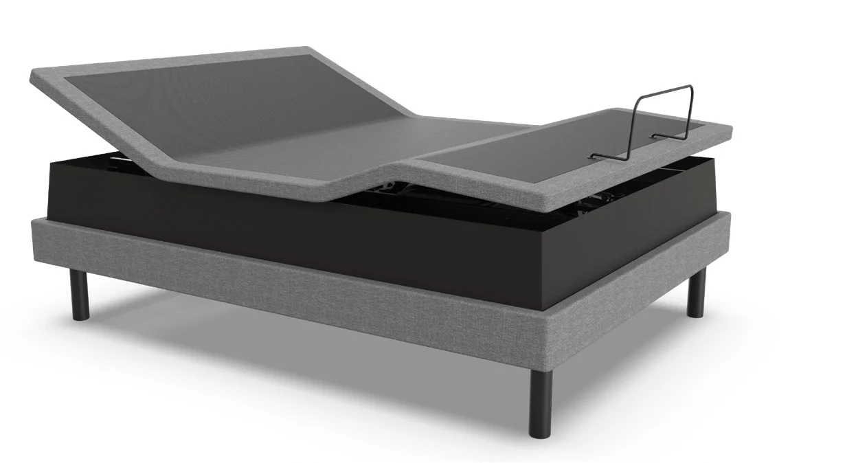 Ergomotion Ascend raised to caregiver height with head and foot articulated