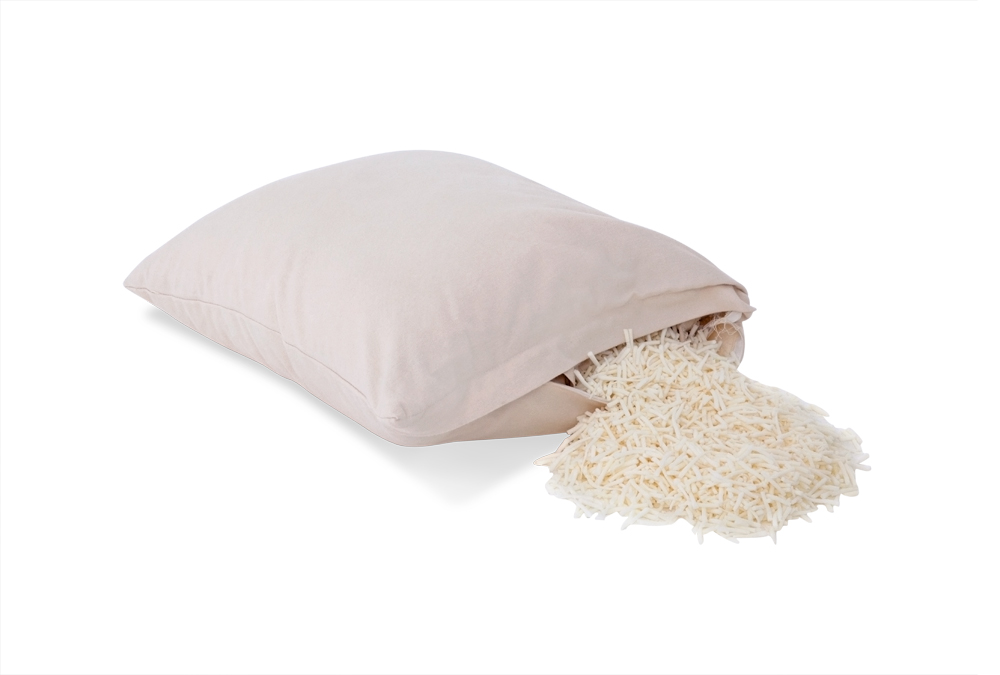 Natural shredded latex pillow by Sleeping Organic