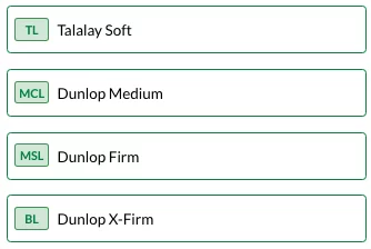 Medium-firm Talalay Dunlop latex mattress for back sleepers