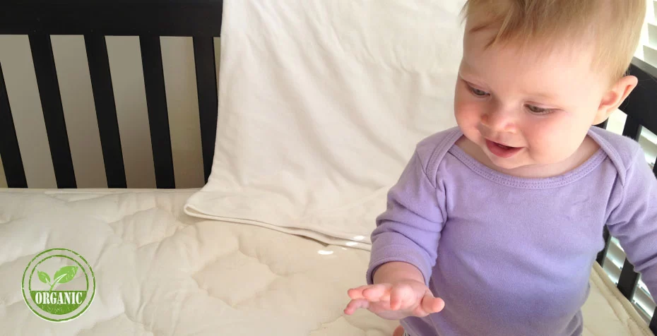 Organic crib mattress for baby safety