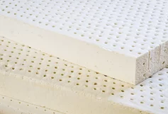 Natural latex mattress layer cross-section