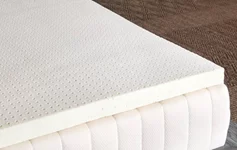 Organic latex mattress topper with breathable cover