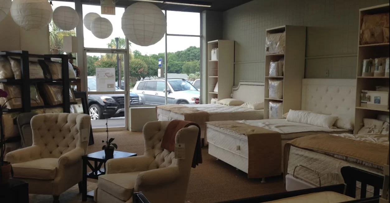 Inside the Sleeping Organic Charleston mattress showroom