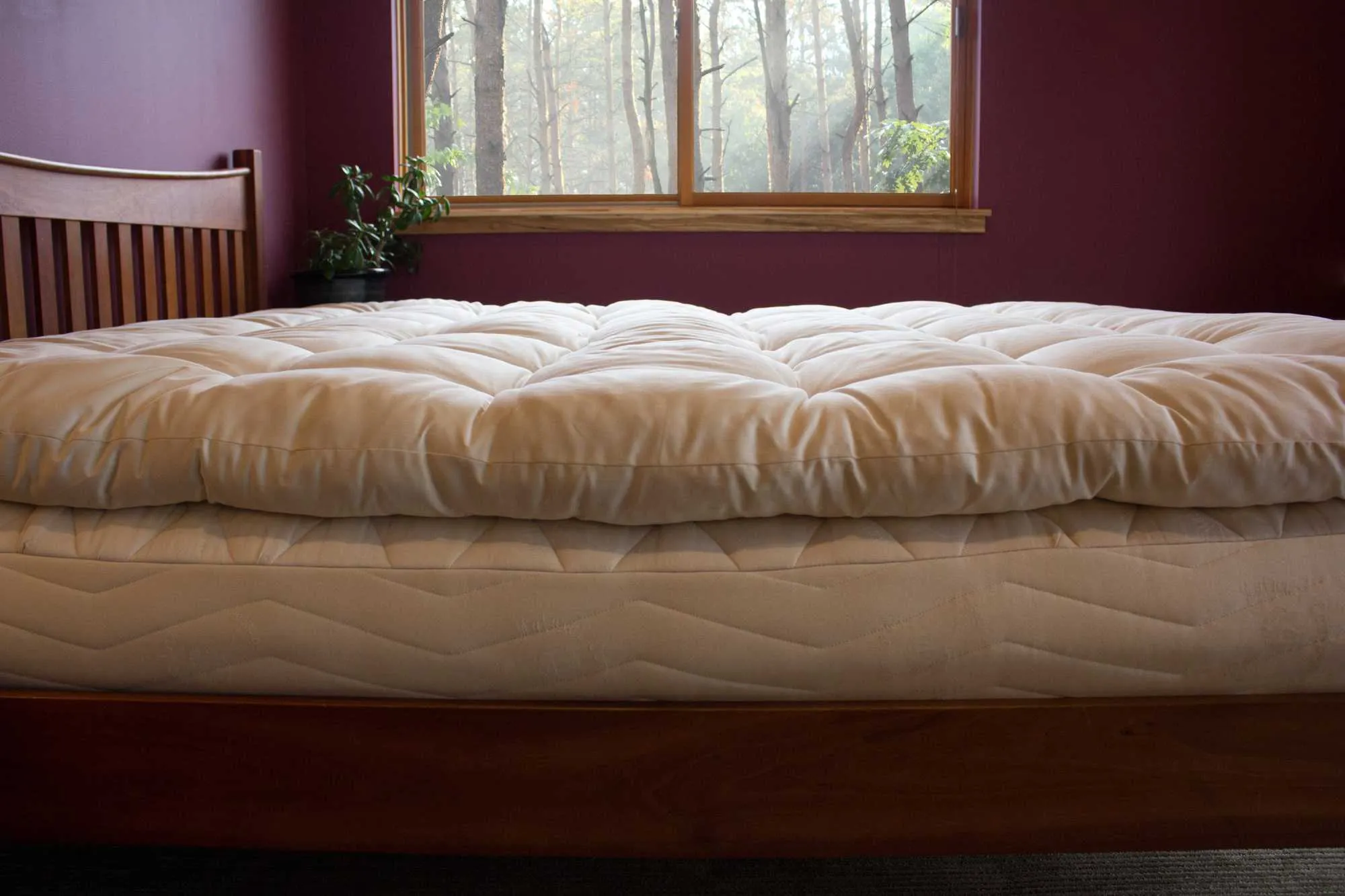 Natural latex mattress topper by Sleeping Organic on sale